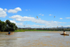 Lake Tana, Amhara, Ethiopia: outlet of the Blue Nile, the Abay - the river heads south and then west towards Sudan  - photo by M.Torres