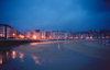 Basque Country / Pais Vasco / Euskadi - Donostia / San Sebastian - Hegoalde: Playa de la Concha at night - photo by M.Torres