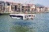 Basque Country / Pais Vasco / Euskadi - Portugalete: where cars can fly - Transporter Bridge / Puente Colgante - Ibaizabal estuary - UNESCO world heritage - photo by M.Torres