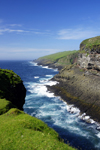 Mykines island, Faroes: inlet near Mykines village, view of Mykinesholmur islet - photo by A.Ferrari