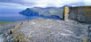 Faroes / Faeroe islands - Streymoy island: British WWII bunker and the coast - photo by W.Allgower