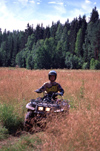 Finland - Tahko, Nilsi municipality: 4x4 moto - quad (photo by F.Rigaud)