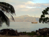 French Polynesia - Tahiti seen from Moorea (Society islands, iles du vent) - photo by R.Ziff