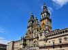 Santiago de Compostela, Galicia / Galiza, Spain: the Cathedral - western faade designed by Fernando Casas y Nvoa - goal of the Way of St. James - photo by M.Torres