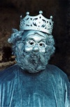 Germany / Deutschland - Dresden (Saxony / Sachsen): Street performer - metallic king (photo by J.Kaman)