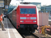 Germany / Deutschland / Allemagne -  Baden-Wurttemberg - Stuttgart: railway station - DB train - photo by D.Hicks