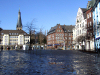 Germany / Deutschland - Dsseldorf (North Rhine-Westphalia): old town - square and Lambertus Basilica - Altstadt - photo by Michel Bergsma