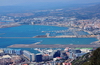 Gibraltar: runway of Gibraltar International Airport, built on reclaimed land -  photo by M.Torres