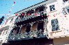 Gibraltar: intricate balconies (photo by Miguel Torres)