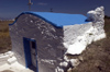 Greece, Dodecanese Islands,Kos: small blue and white chapel in the centre of the island, near Mastihari - photo by P.Hellander