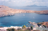 Greek islands - Rhodes - Lindos: protected harbour (photo by Aurora Baptista)