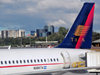 Ciudad de Guatemala / Guatemala city: airport - tail of a TACA Airbus A320-233 N494TA (cn 3042) - aircraft - photo by M.Torres