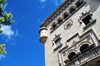 Ciudad de Guatemala / Guatemala city: National Police HQ - tower and balcony - 6a av. - zona 1 - photo by M.Torres