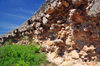 Fort-Libert, Nord-Est Department, Haiti: Fort Dauphin - erosion slowly destroys the sea wall - photo by M.Torres