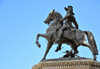 Tegucigalpa, Honduras: Parque Central - Plaza Morazn - monument to General Francisco Morazn, President of the Federal Republic of Central America - photo by M.Torres