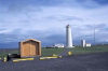 Iceland - Cape Reykjanes: hut and lighthouse (photo by W.Schipper)