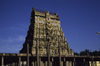 India - Madurai (Tamil Nadu): Minakshi / Meenakshi temple - Gopuram - photo by W.Allgwer