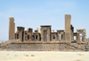 Iran - Persepolis: Darius' palace - the original main entrance, with a large double staircase leading to the terrace, seen from the south - photo by M.Torres