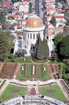 Haifa, Israel: the Bahai temple on mount Carmel - Shrine of the Ba'b - designed by Canadian architect William Sutherland Maxwell - Unesco world heritage site - photo by J.Kaman