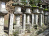 Japan (Honshu island) - Nara: stone lanterns at the deer park - photo by G.Frysinger