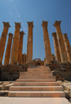 Jerash - Jordan: Temple of Artemis - patron goddess of the city - Roman city of Gerasa - photo by M.Torres