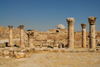 Amman - Jordan: Byzantine Church with the Umayyad palace in the background - citadel - photo by M.Torres