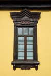 Kazakhstan, Almaty: Akhmet Baitursinuly house museum - window - photo by M.Torres