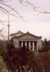 North Korea / DPRK - Pyongyang: Moranbong Theatre and TV tower (photo by M.Torres)