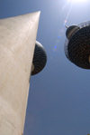 Kuwait city: Kuwait Towers - needle - photo by M.Torres