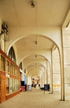 Bishkek, Kyrgyzstan: under the arcades - Chui avenue, near Ala-Too square - photo by M.Torres