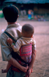 Laos - Hmong Village near Luang Prabang - Hmong family - photo by K.Strobel