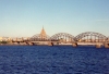 Latvia / Latvija - Riga: rail bridge over the Daugava / Dvina / Duna - Dzelzcela tilts par Daugavu (photo by Miguel Torres)