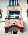 Liechtenstein - Vaduz: blessed balcony - Rathaus / City hall detail - photo by M.Torres)