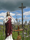 Lithuania / Litva - Siauliai: Hill of crosses - Kryziu Kalnas - Christ's sacred heart - photo by J.Kaman