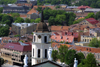 Lithuania - Vilnius: Cathedral of the Three Saints and its Belfry - from the hill - photo by A.Dnieprowsky