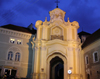 Lithuania - Vilnius: Old City Hall, now the Contemporary Art Center - nocturnal - night - photo by A.Dnieprowsky