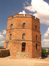 Lithuania - Vilnius / VIlna: Gediminas' Tower on its hilltop - photo by J.Kaman