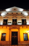 Macau, China: Leal Senado Building at night, UNESCO World Heritage Site - photo by M.Torres