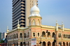 Kuala Lumpur, Malaysia: National Textile Museum (formerly Federated Malay States Railways), Agro Bank tower in the background - photo by M.Torres