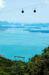 Mount Mat Chinchang cable car - islands and the Andaman Sea, Langkawi, Malaysia. photo by B.Lendrum