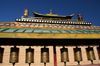 Ulan Bator / Ulaanbaatar, Mongolia: prayer wheels and roof, Gandan Khiid Monastery - photo by A.Ferrari