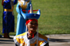 Ulan Bator / Ulaanbaatar, Mongolia: Naadam festival - singer at the opening ceremony - photo by A.Ferrari