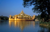 Myanmar / Burma - Yangoon: the Royal Barge in Kandawgyi Nature Park, the original barge, in Mandalay, was destroyed during British colonial rule - photo by D.Forman