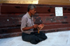 Myanmar - Yangon: men in meditating position at the Shwedagon pagoda - photo by W.Allgwer - Ein Burmese (Laie) bei der Meditation in der Shwedagon-Pagode anllich des Lichterfestes im November. Meditation (lat. meditatio = das Nachdenken ber oder lat