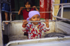 Kathmandu, Nepal: Newari children on the back of a pick-up truck - photo by W.Allgwer