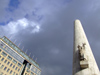 Netherlands - Amsterdam - National Monument and sky - photo by Michel Bergsma