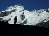 60 New Zealand - South Island - Aoraki / Mt. Cook National Park - man and mountain - Canterbury region (photo by M.Samper)