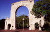 New Zealand - South island: Christchurch - Bridge of Remembrance - arch - photo by Air West Coast