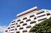 Managua, Nicaragua: Crowne Plaza hotel - built in tiers as a Mayan pyramid, survived the 1972 earthquake - former Hotel Intercontinental - photo by M.Torres