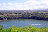 Managua, Nicaragua: Tiscapa crater lake - Tiscapa Lagoon Natural Reserve - seen from Loma de Tiscapa, the lip of the Tiscapa volcano - photo by M.Torres